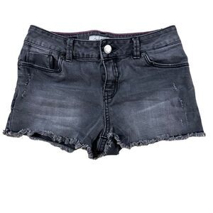 Calvin Klein ~ Girls denim shorts ~ faded black ~ size 10